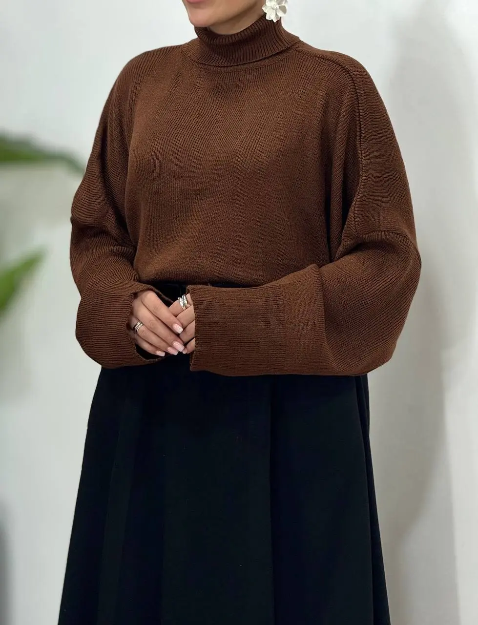 پلیور بافت یقه اسکی وانیا 5